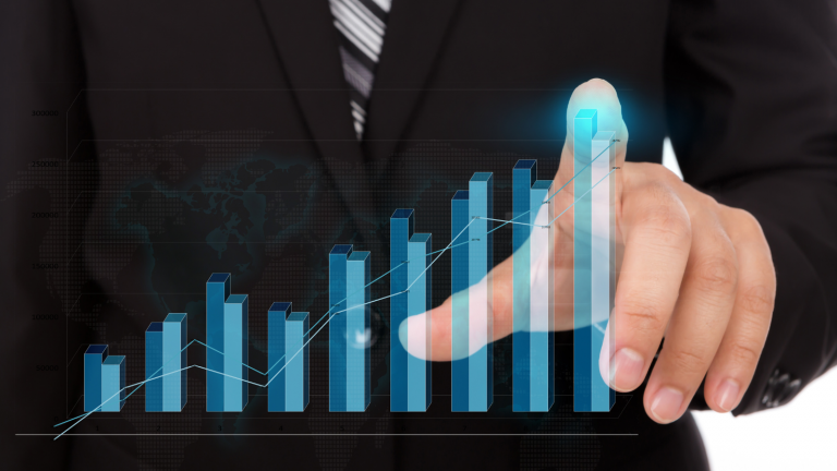 chart showing increase revenue